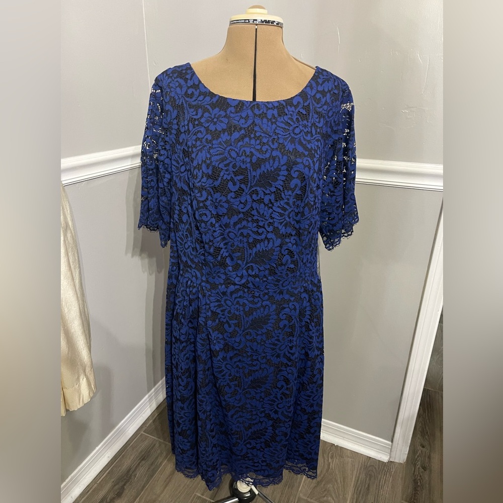 Vince Camuto Blue Lace Dress